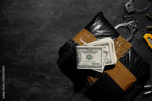 Drug package with money and...