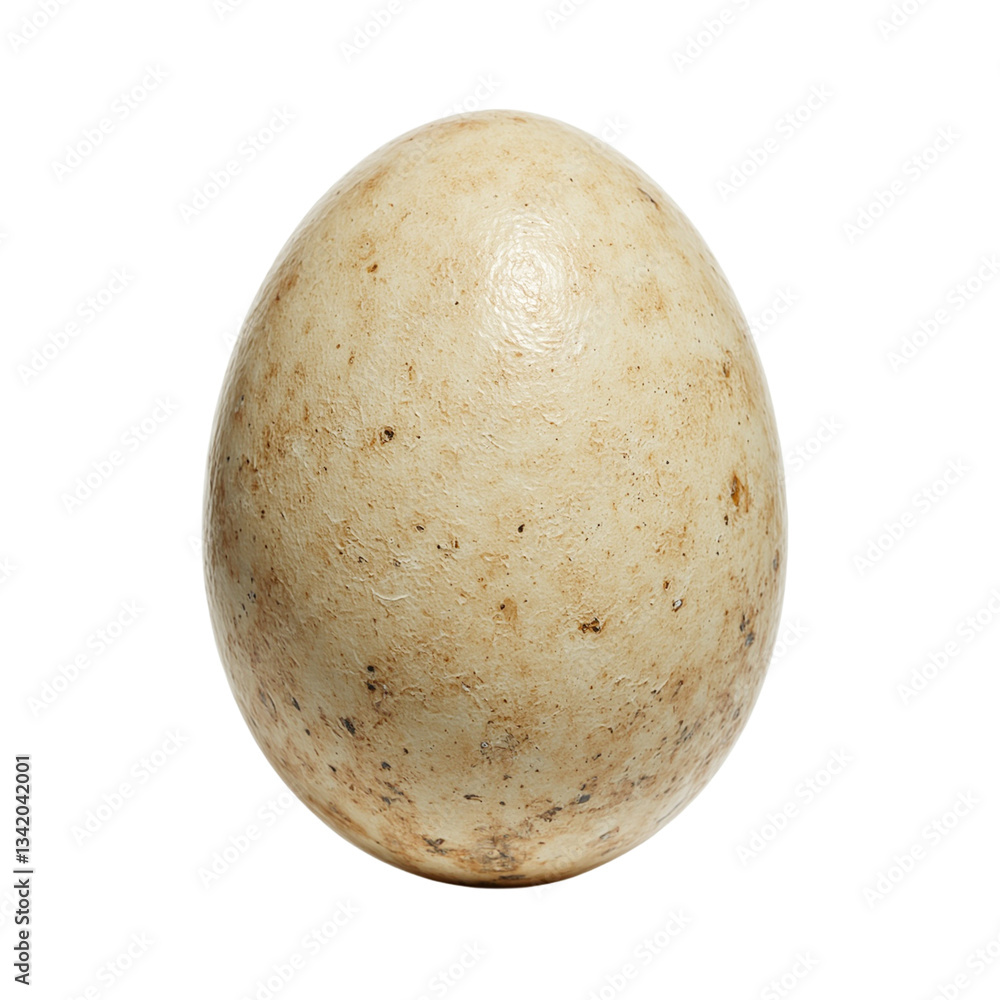Fototapeta premium Close up of a single turtle egg showcasing its unique round shape and leathery texture Perfect for nature or wildlife concepts
