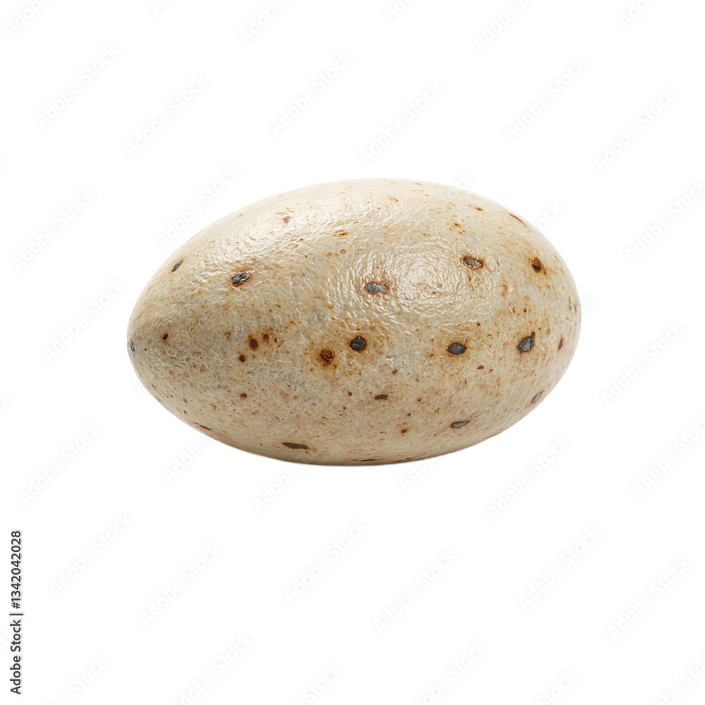 Fototapeta premium Close up of a single turtle egg showcasing its unique round shape and leathery texture Perfect for nature or wildlife concepts