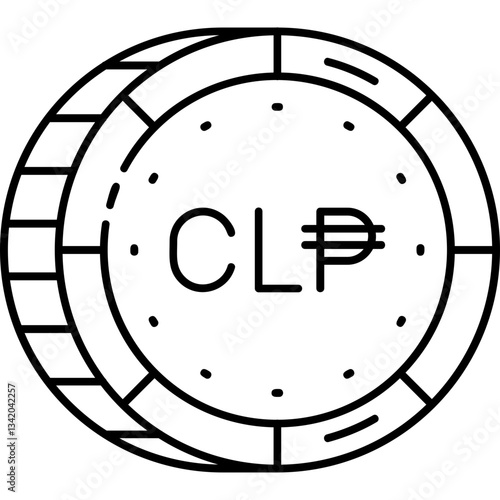 Obraz na plátně Chilean Peso Icon