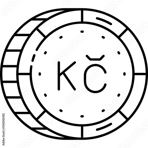 Czech Koruna Icon