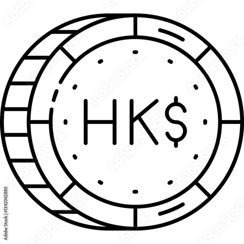 Hong Kong Dollar Icon