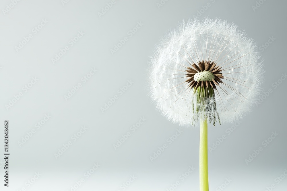 custom made wallpaper toronto digitalA single dandelion seed head stands tall against a neutral backdrop