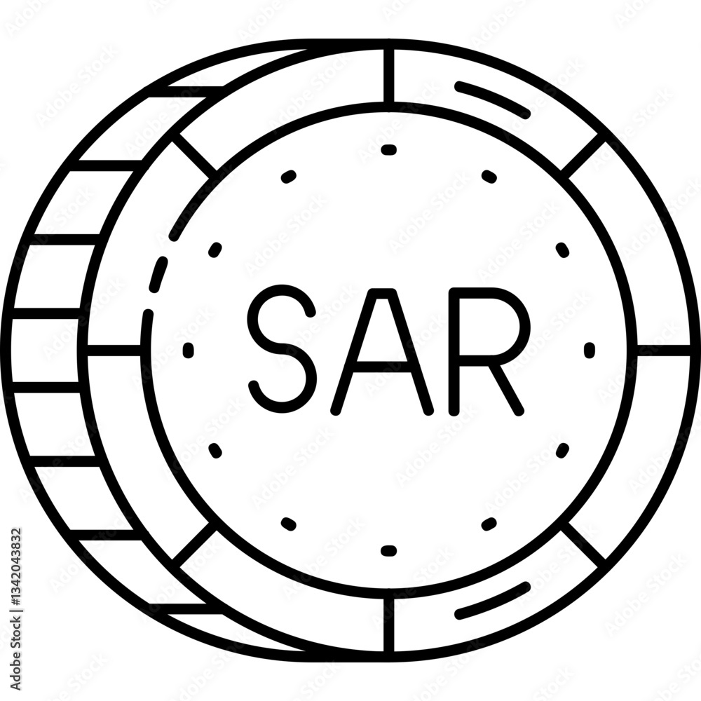 Saudi Riyal Icon