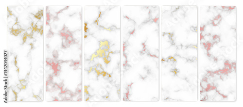 Set of marble texture backgrounds