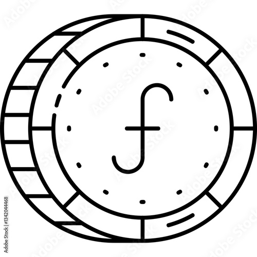 Obraz na plátně Aruban Florin Icon