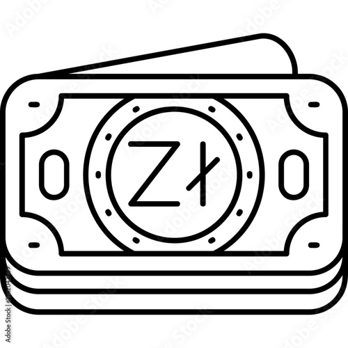 Obraz na plátně Polish Zloty Icon