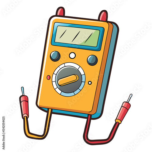 Multimeter creative design with a white background.