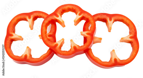 red pepper isolated on white