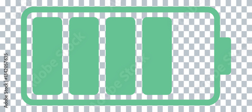battery call icon on transparent background. 