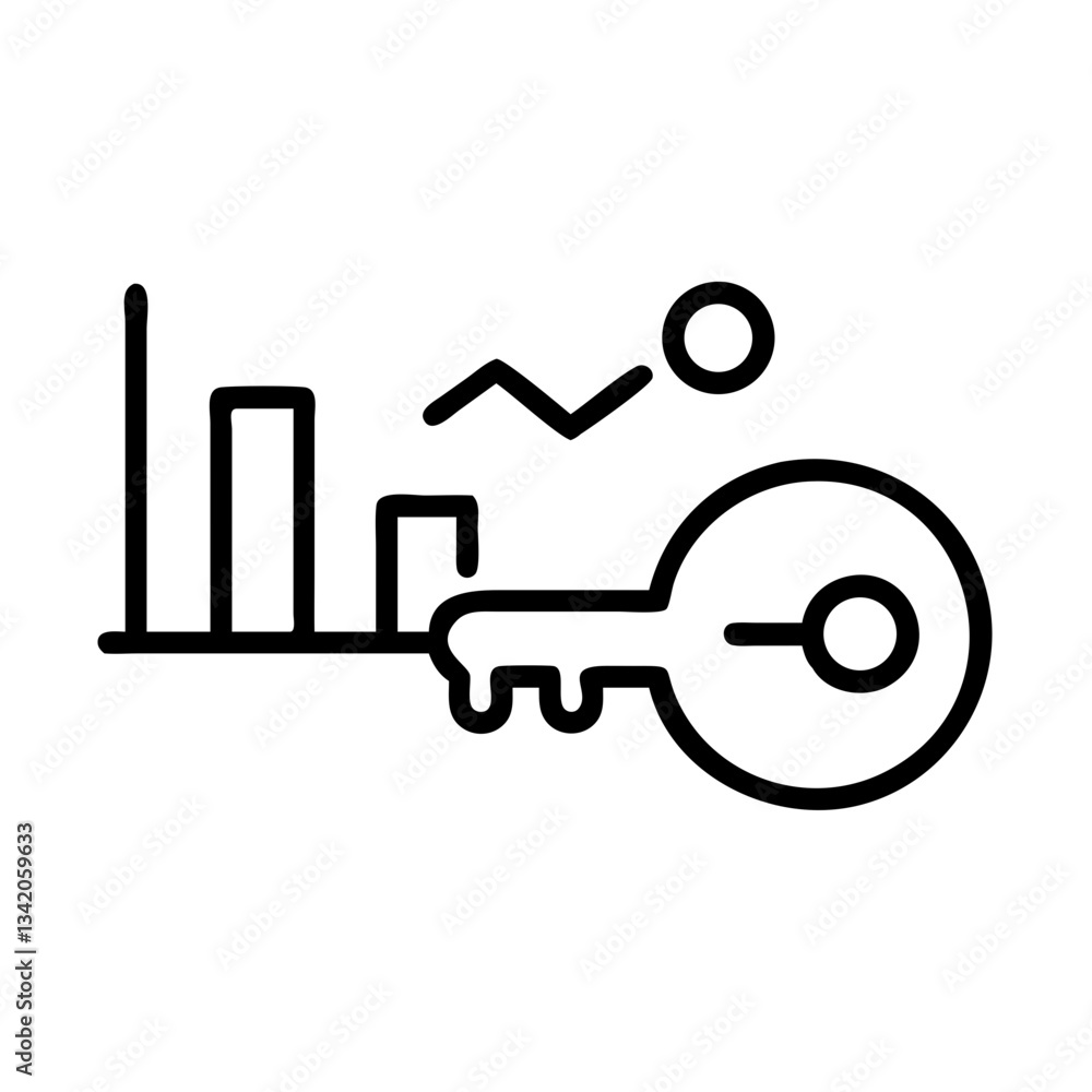 KPI dashboard with business metrics in a minimalist style KPI dashboard with business metrics in a minimalist style