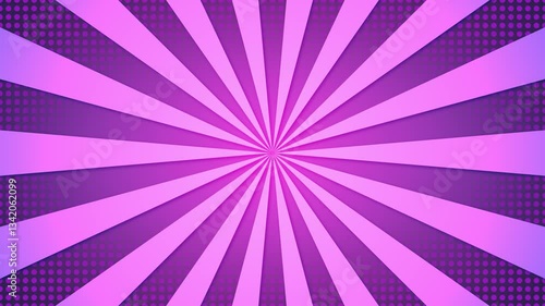 Pink and purple radial burst pattern with halftone dot overlay for comic book effect background design