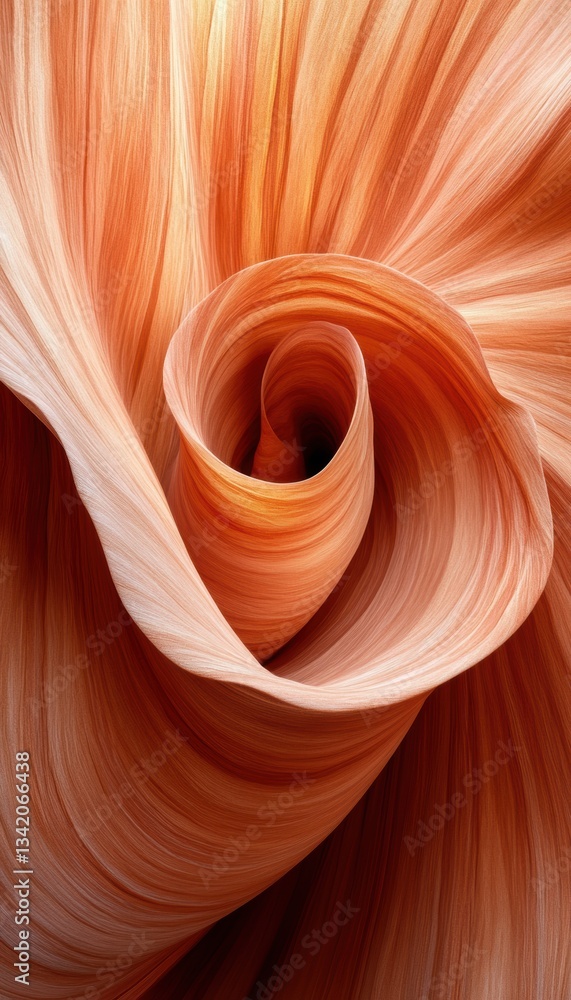 Obraz premium Swirling sandstone formations create a mesmerizing natural sculpture. Intricate textures and warm hues dominate this geological marvel.
