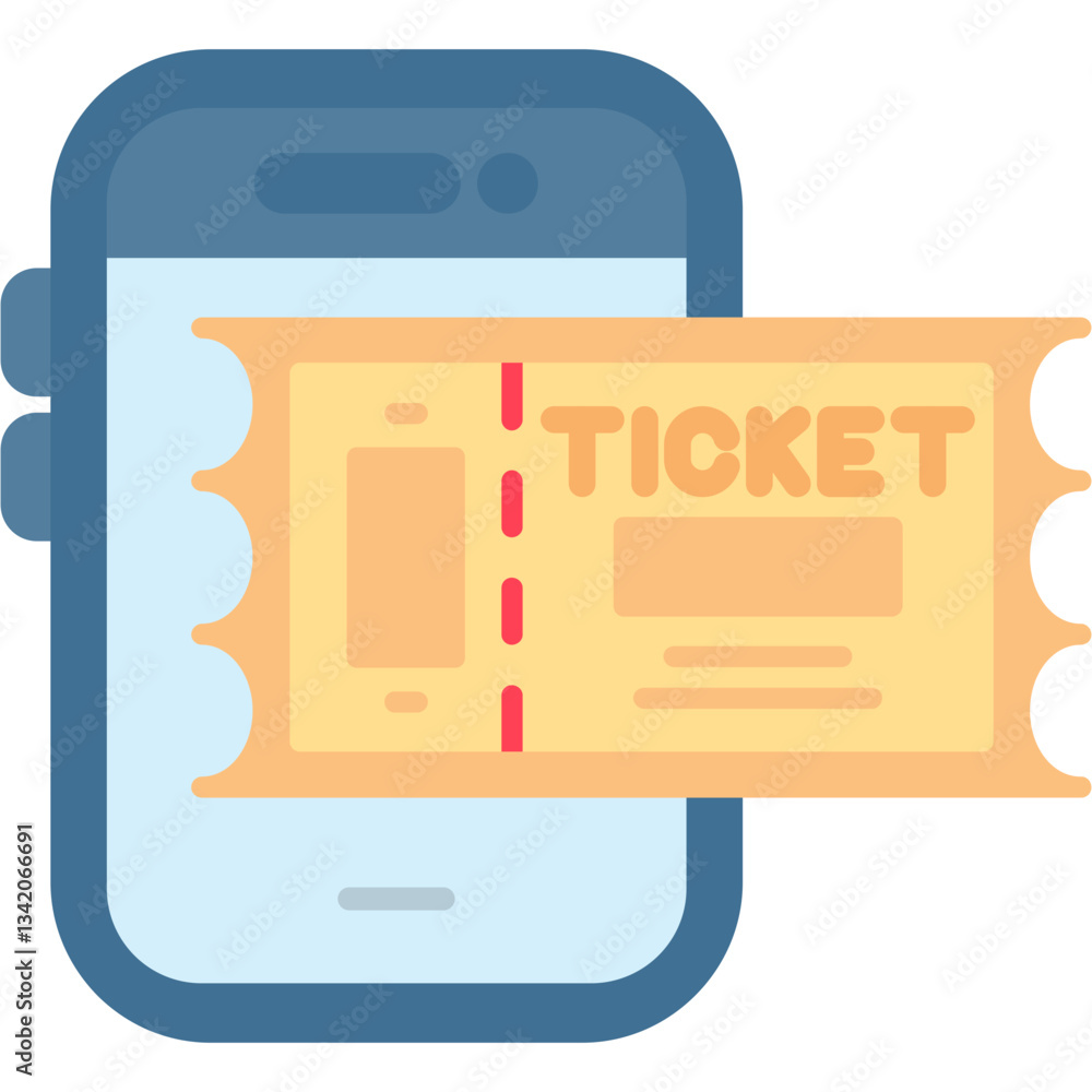 Electronic ticket Icon