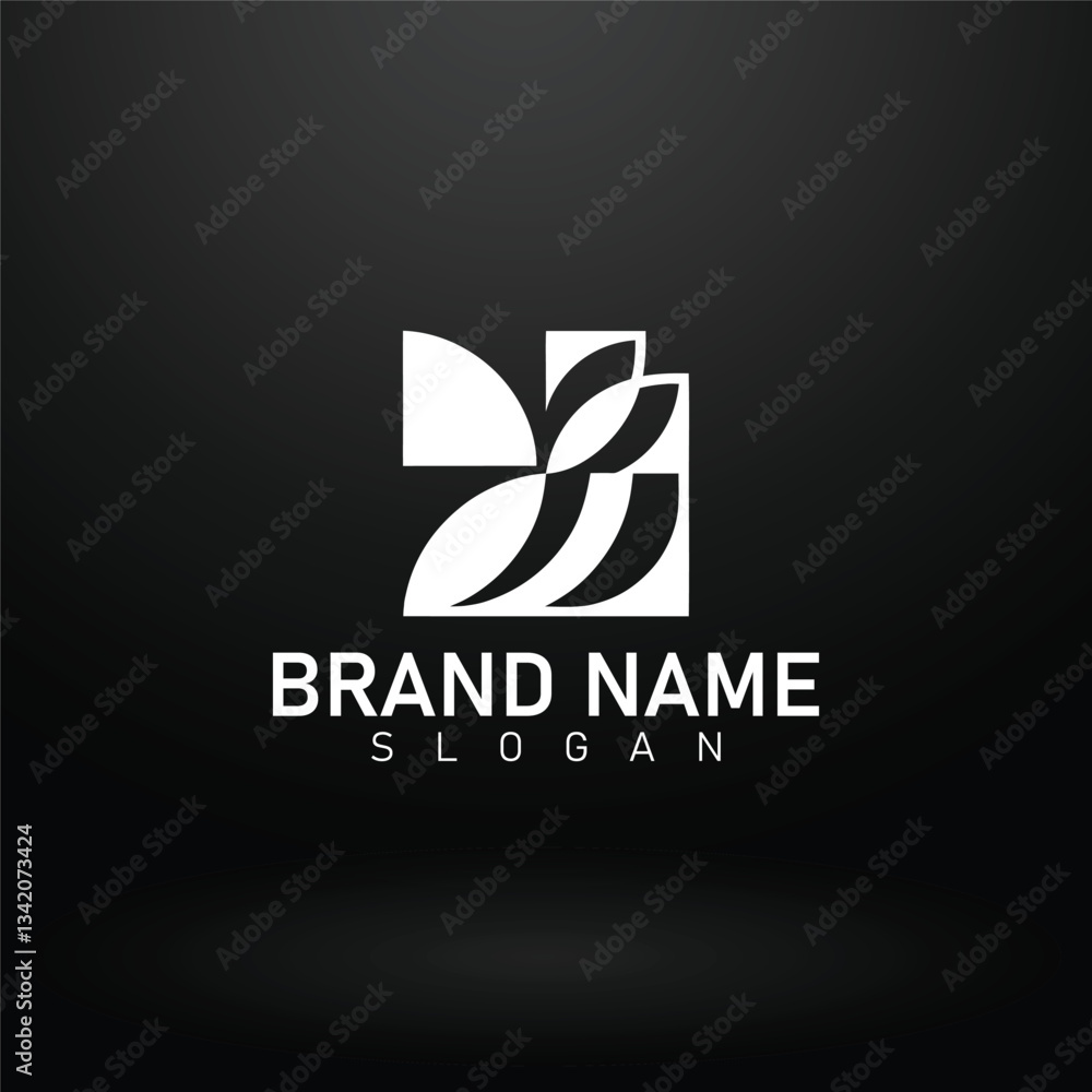 Abstract logo icon design template for business logo with vector icon illustration design on the Black Glossy background Abstract logo icon design template for business logo with vector icon illustration design on the Black Glossy background