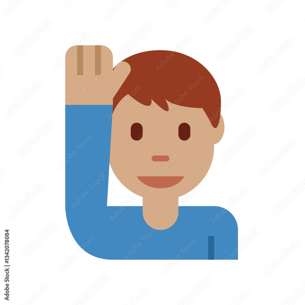 Man Raising Hand (Red Hair)
Man Raising Hand (Red Hair)