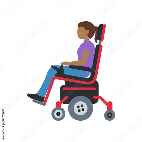 Person in Motorized Wheelchair
