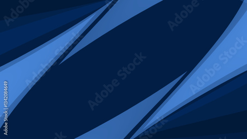 Modern dark blue paper background with dark layered line triangle texture on elegant website or textured paper design