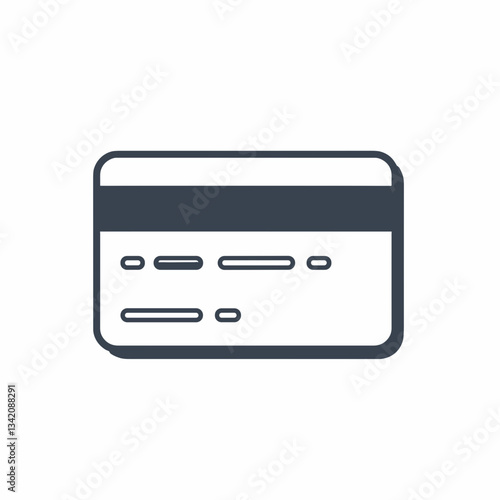 Free Download Payment card icon in 3D style with dashed lines on white background, finance - GFXLoad
