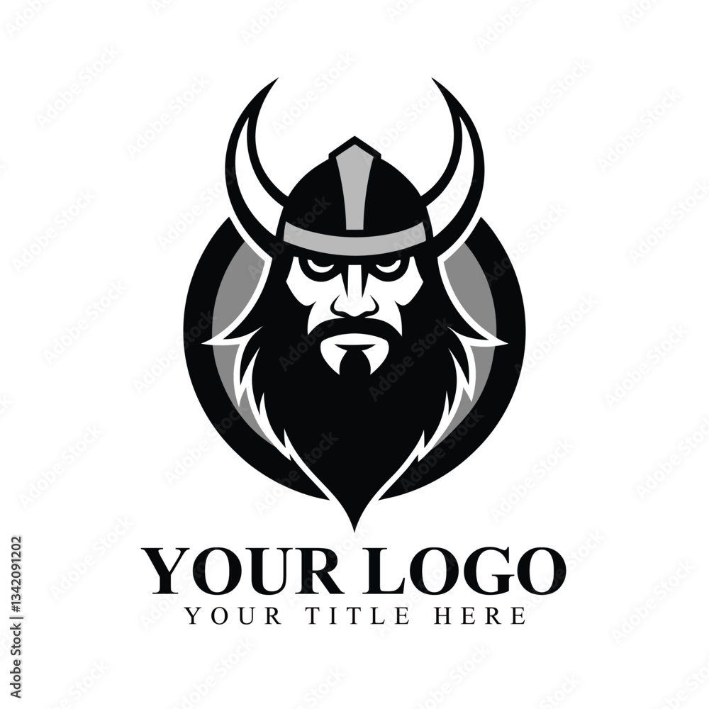 Viking logo vector graphic abstract template Viking logo vector graphic abstract template