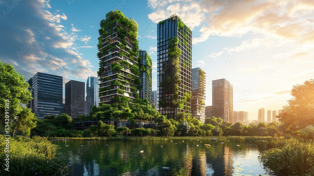 Uncover a sustainable city where energy is clean. Find green buildings, efforts to use zero energy, recycling signs, and a lush green city that aims for a cleaner, greener future. Uncover a sustainable city where energy is clean. Find green buildings, efforts to use zero energy, recycling signs, and a lush green city that aims for a cleaner, greener future.