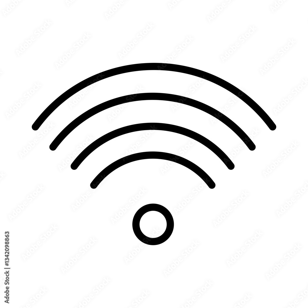 wi-fi connection symbol flat stroke icon for apps and websites
wi-fi connection symbol flat stroke icon for apps and websites