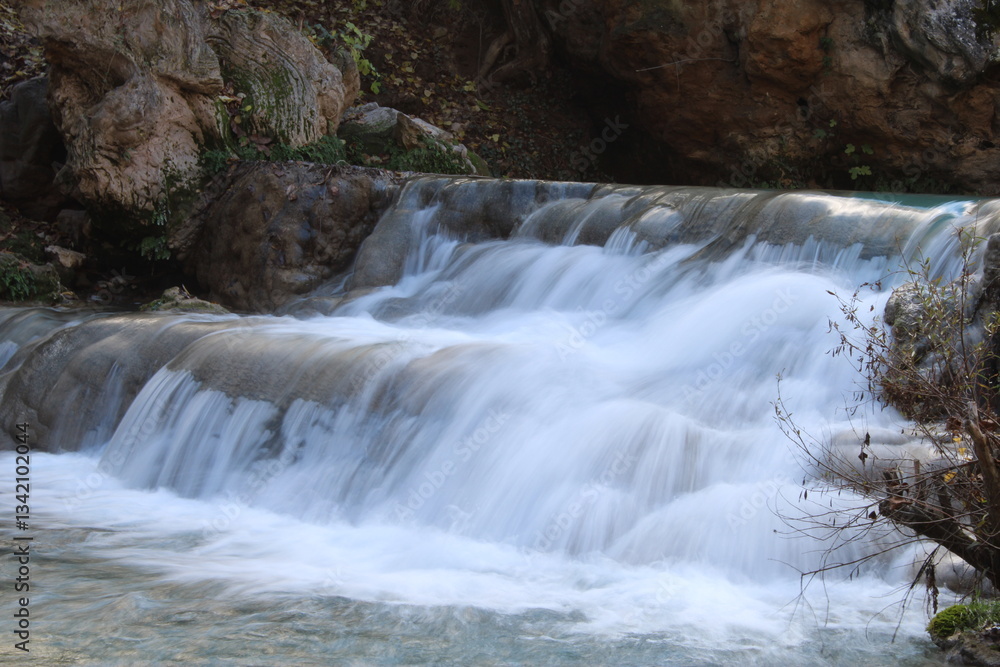Fototapeta premium gorgeous waterfall of Gurleyik stream