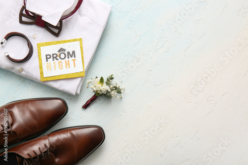 Paper sheet with text PROM ...