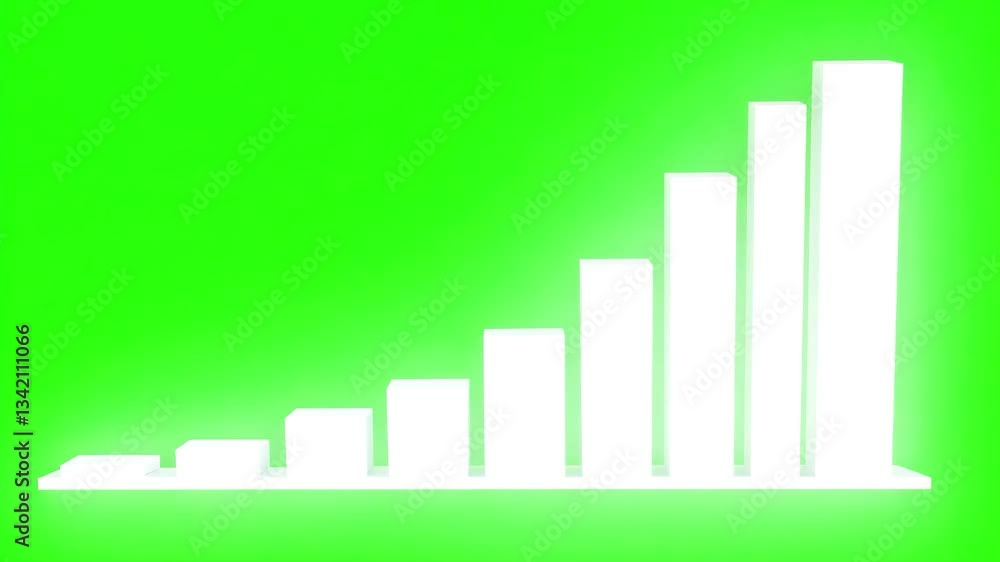 statistics graph moving up growth monochrome flat... Animated financial growth chart with trend line graph. white symbol ...
