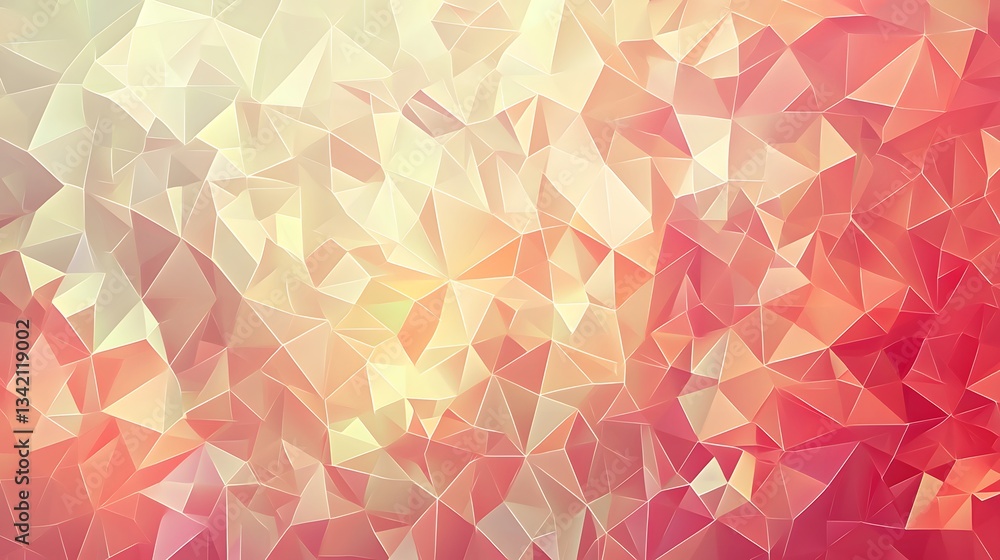 Fototapeta premium Abstract Geometric Background with Soft Colors and Triangular Shapes