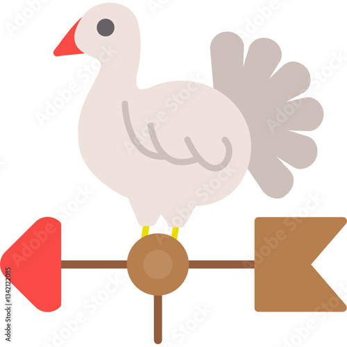 Quadro su tela Weathercock Icon