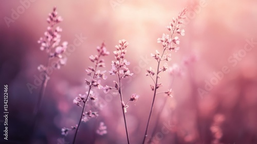 Delicate Blossoms in Soft Pastel Tones with Gentle Light Effects