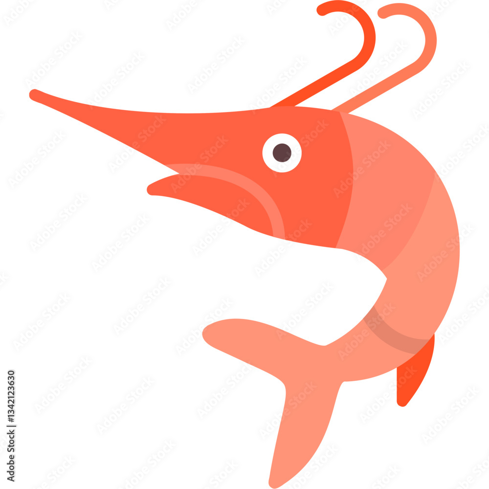 Obraz premium Prawn Icon