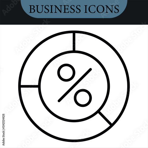 Employee Stock Ownership Plan Line Editable Icons set. Vector icons set. Vector illustration in modern thin line style of business related icons: company, shares, benefits and pension savings.Isolated