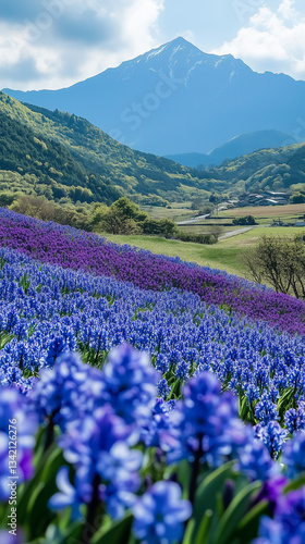 Spring flowers in the mountains