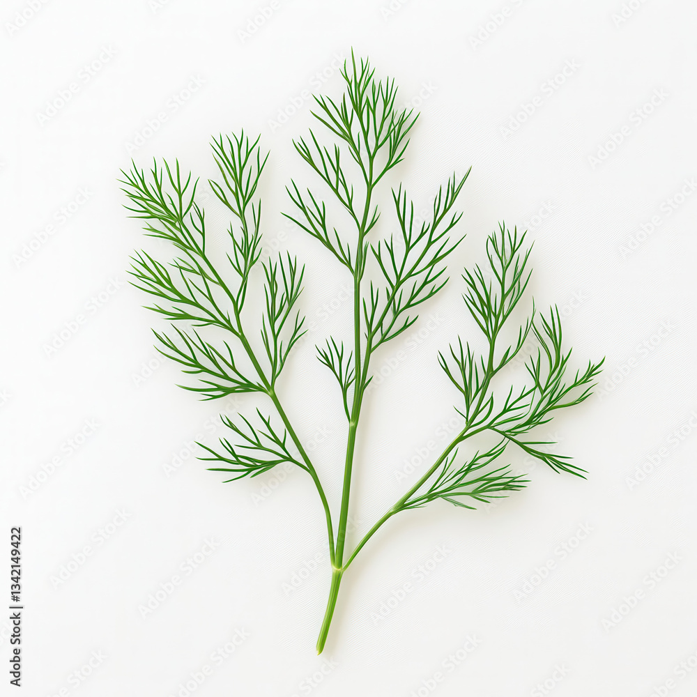 Fototapeta premium dill isolated on white background