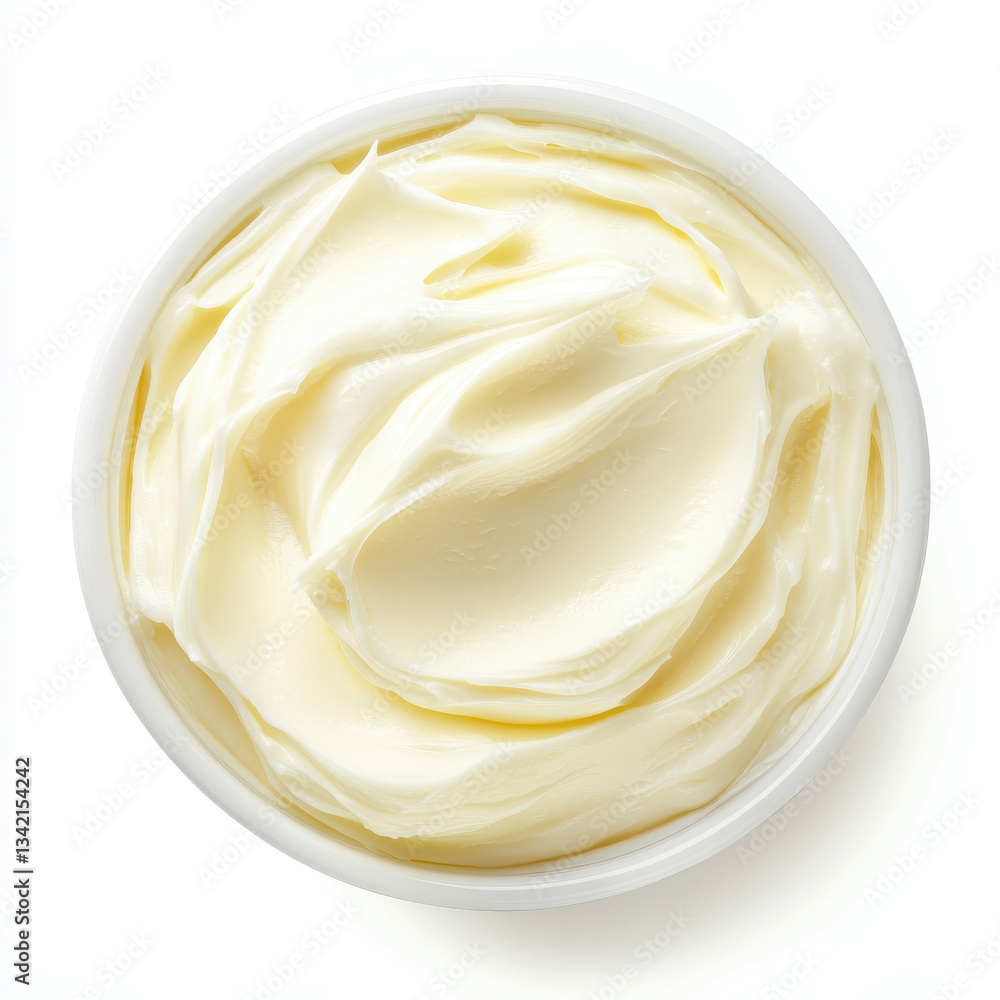 sour cream in a bowl sour cream in a bowl