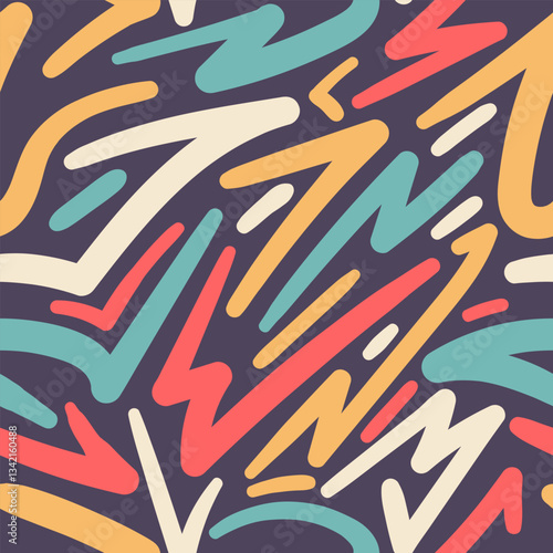 Neon Frenzy Hyperactive Abstract Chaos Background