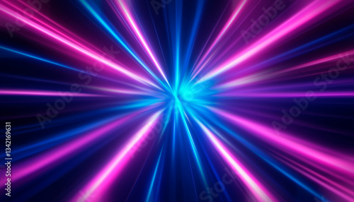 Abstract neon futuristic br...