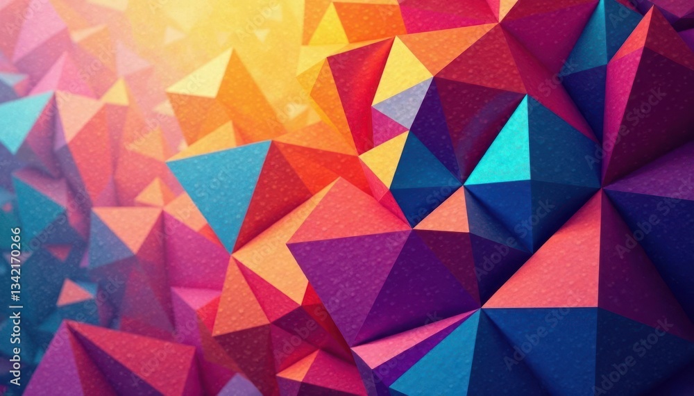 Obraz premium Complex overlapping geometric forms creating an optical illusion, contrast, texture, trend