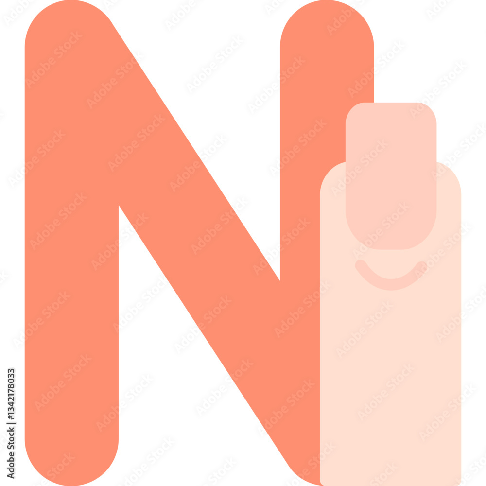 Obraz premium N Icon