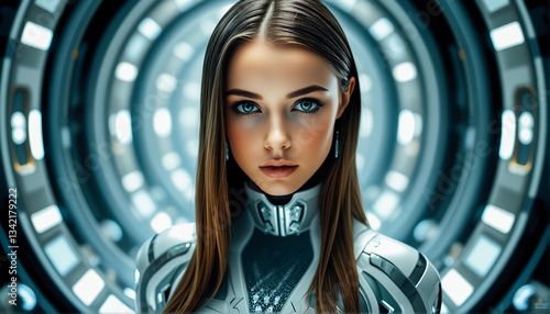 Futuristic Female Portrait