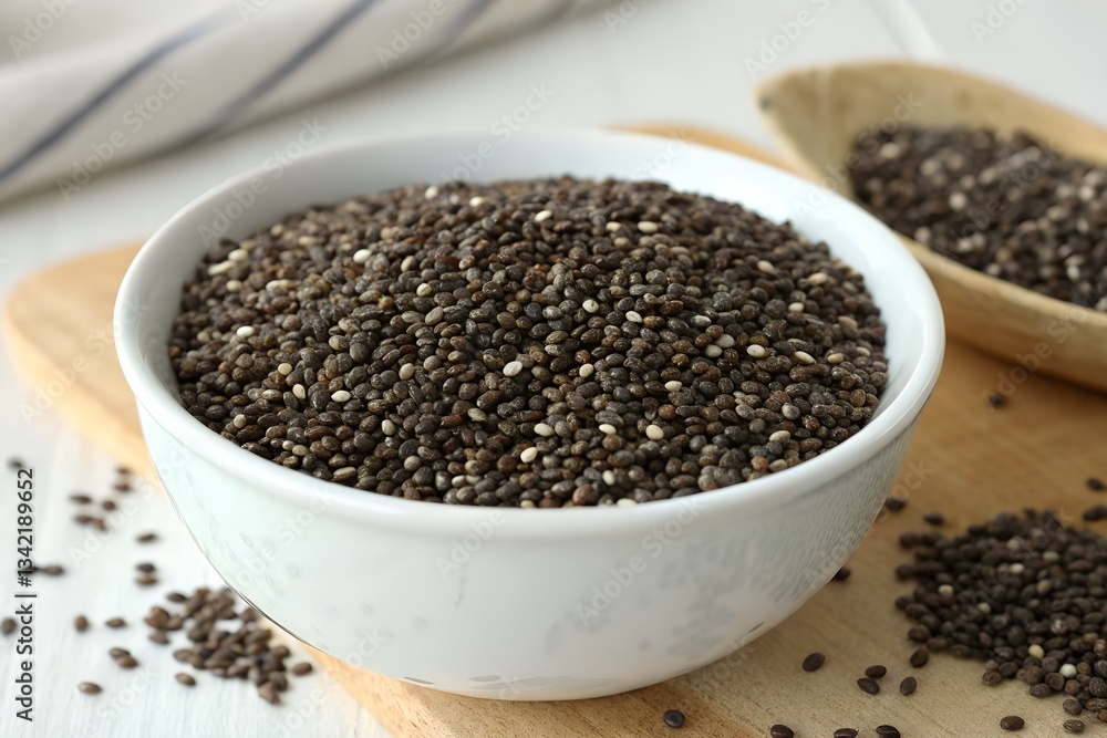 Chia Seeds – Small seeds with a high nutritional value, often added to smoothies or baked goods