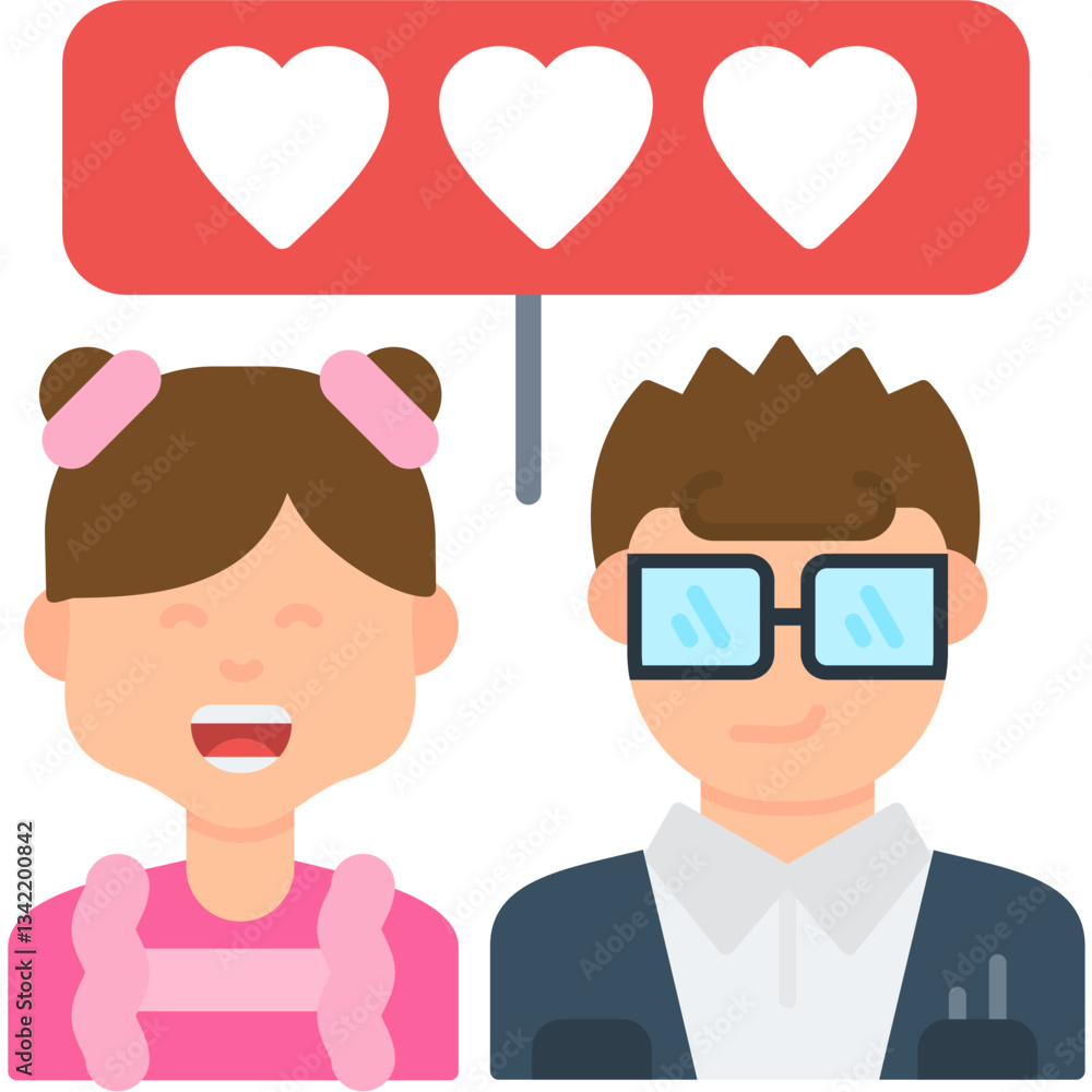 Relationship Icon Vector Element