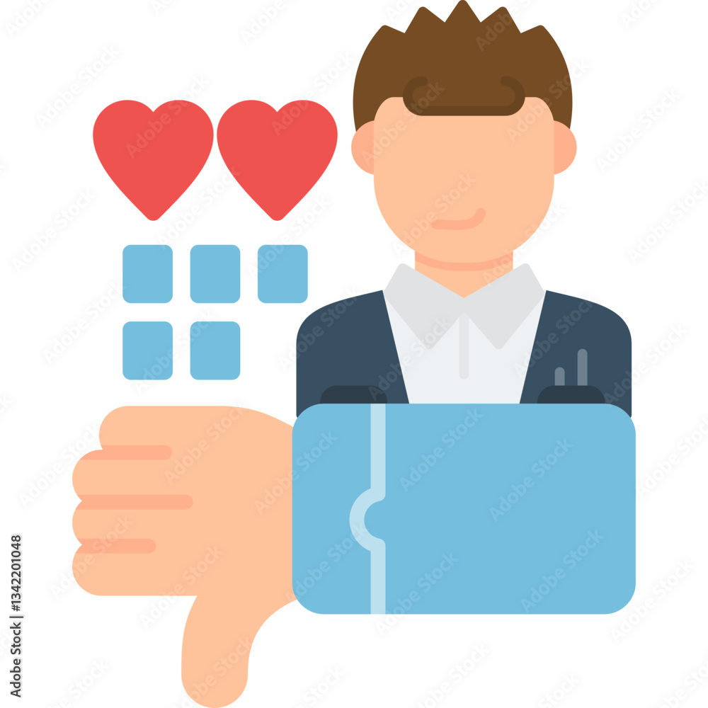 Dislike Icon Vector Element Dislike Icon Vector Element