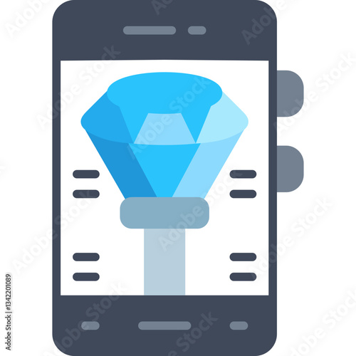Diamond Icon Vector Element