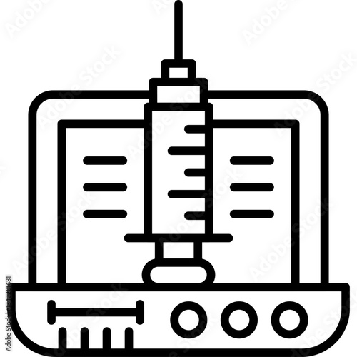 Online Class Icon Vector Element