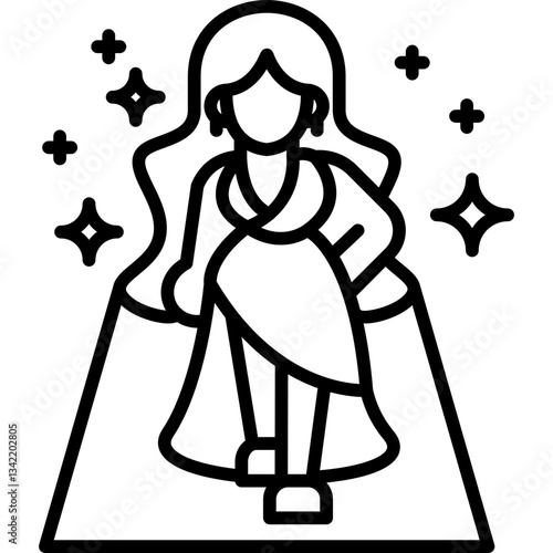 Actress Icon Vector Element