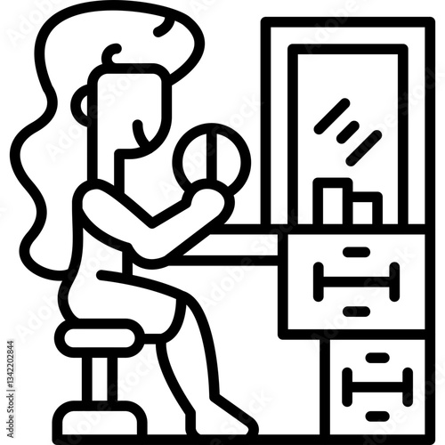 Dressing Room Icon Vector Element