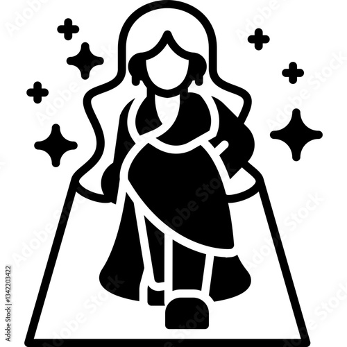 Actress Icon Vector Element